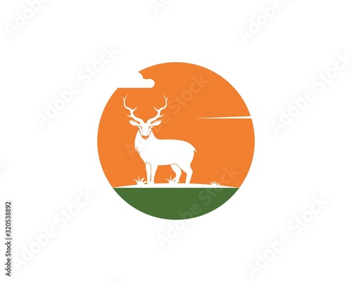 Deer ilustration icon vector design