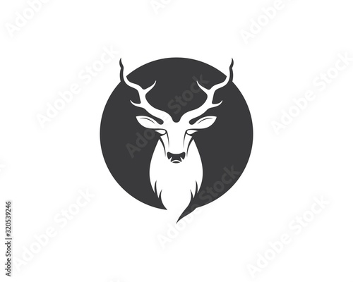 Deer ilustration icon vector design
