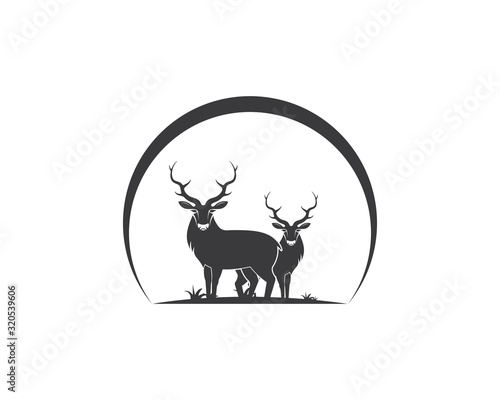 Deer ilustration icon vector design