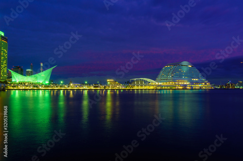 Port at evening, Kobe photo