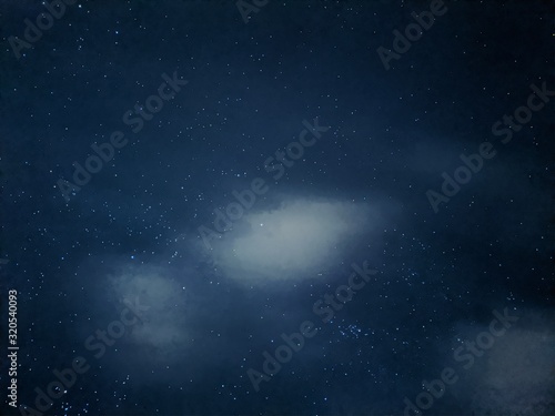 Fototapeta Naklejka Na Ścianę i Meble -  Night sky, stars. Photo on the phone
