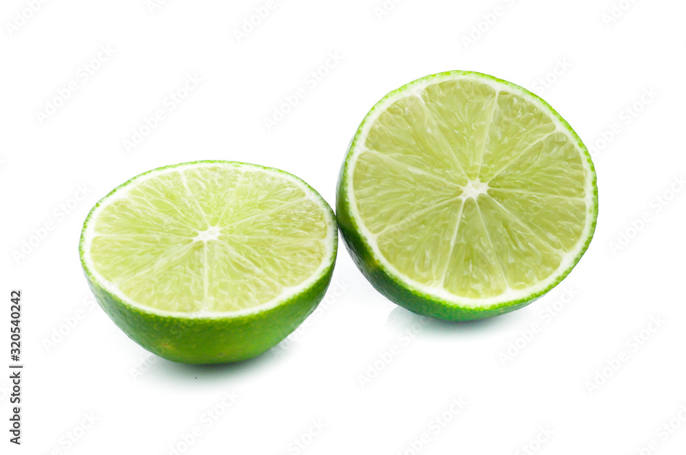 Lime isolated on white background Lime isolated on white background