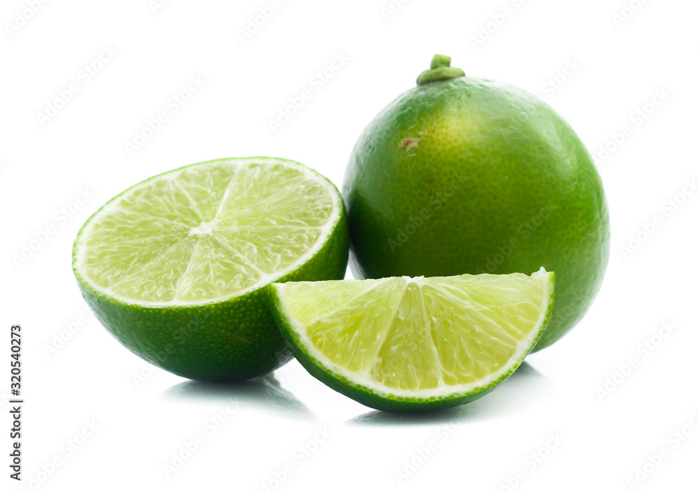Lime isolated on white background Lime isolated on white background