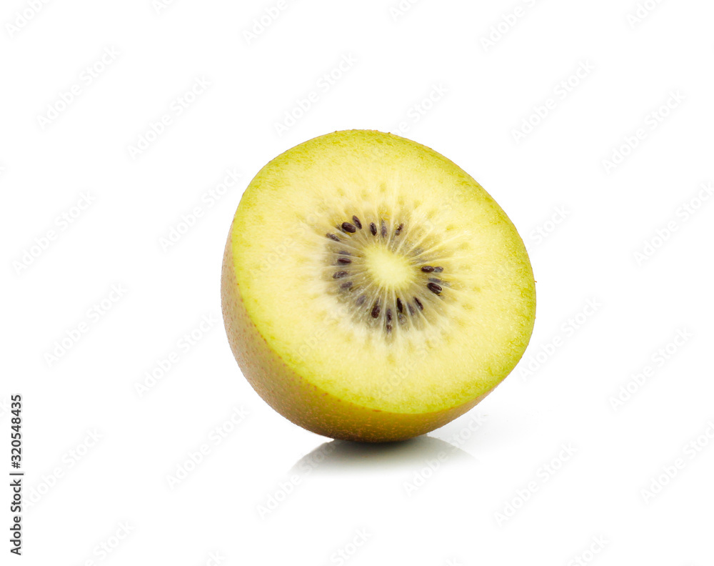 gold kiwi isolated on white background gold kiwi isolated on white background