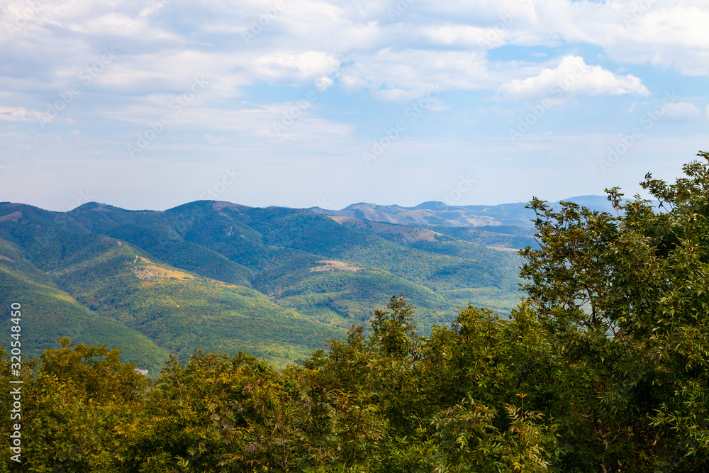 Beautiful view of the mountain peaks Beautiful view of the mountain peaks