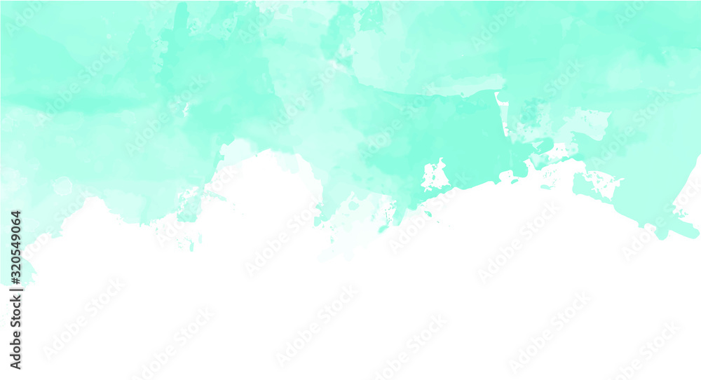 Obraz premium Blue watercolor background for your design, watercolor background concept, vector.