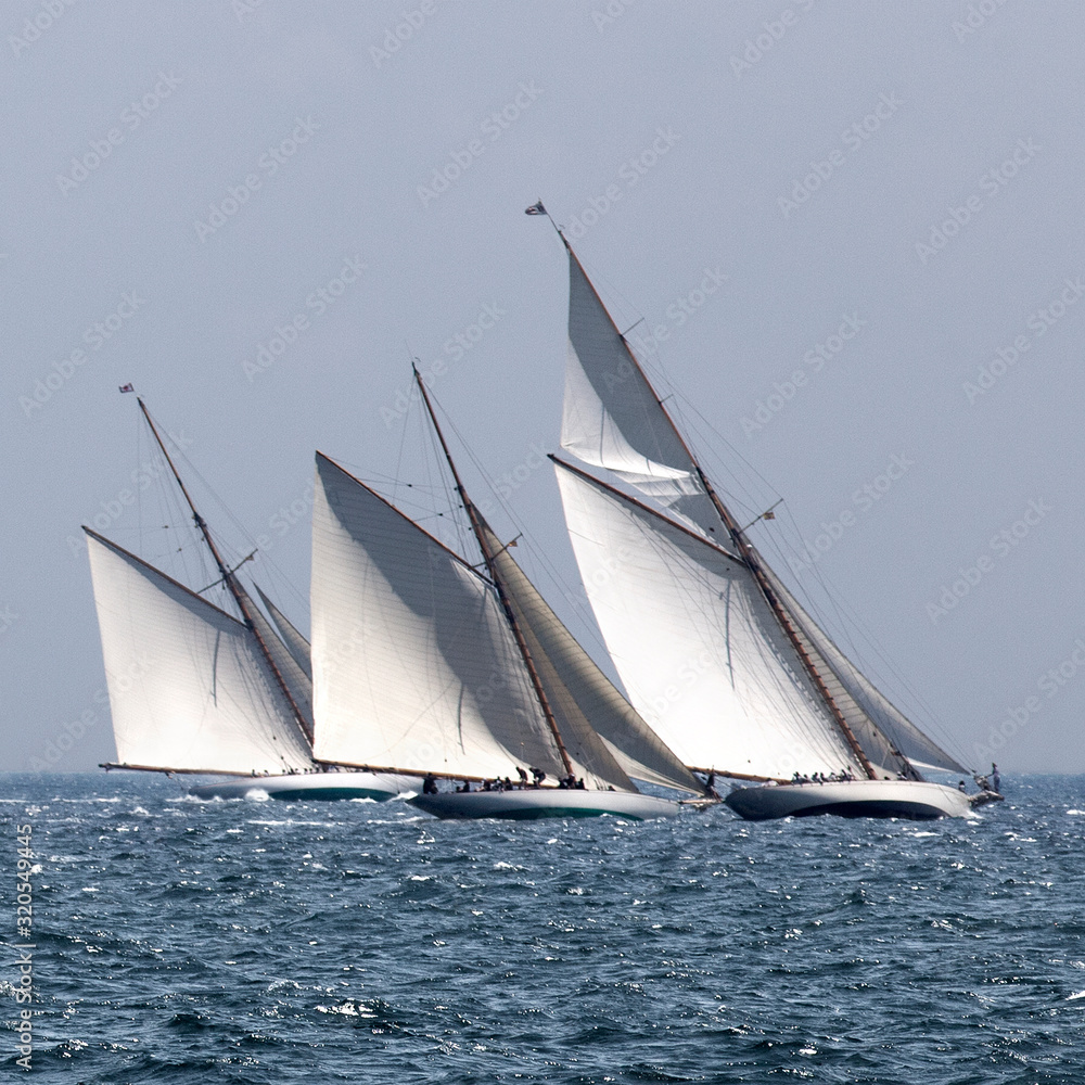 Fototapeta premium THREE SAILBOATS 