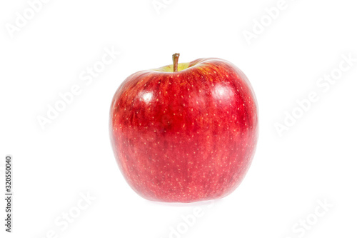 red apple isolated on white