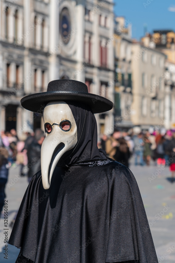 Fototapeta premium Between masks, Gondolas and art. Venice. Italy