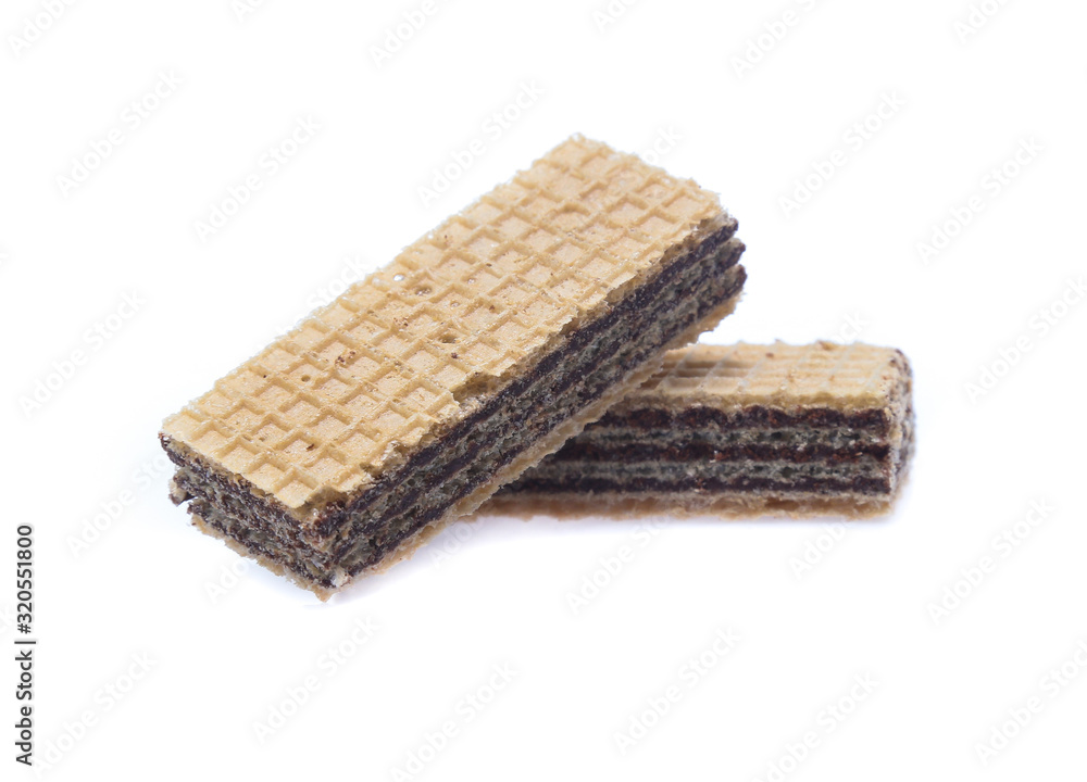 Wafers stick isolated on white background Wafers stick isolated on white background