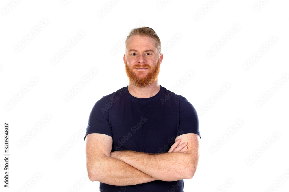 Red haired man with long beard Red haired man with long beard