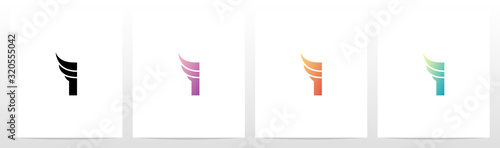 Small Wing On Letter Logo Design I