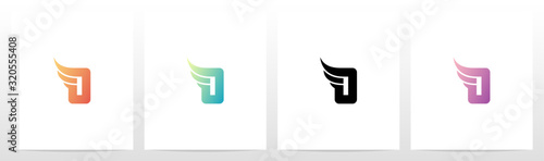 Small Wing On Letter Logo Design O