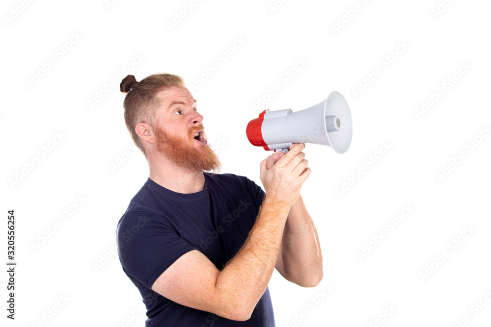 Red haired man with long beard Red haired man with long beard