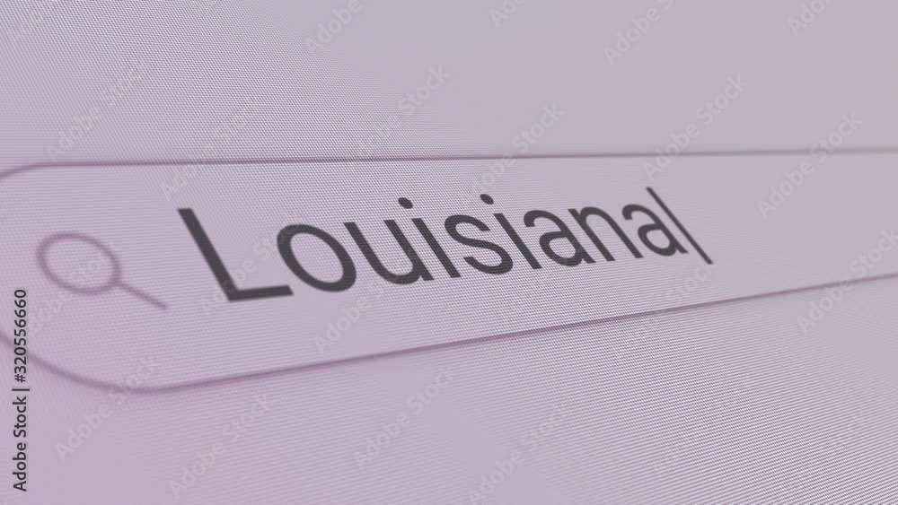 Louisiana Search Bar Close Up Single Line Typing Text Box Layout Web Database Browser Engine Concept Louisiana Search Bar Close Up Single Line Typing Text Box Layout Web Database Browser Engine Concept