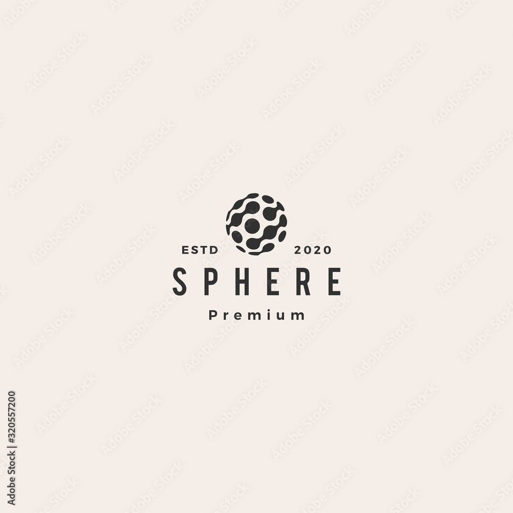dot sphere tech connection logo vector icon hipster vintage retro dot sphere tech connection logo vector icon hipster vintage retro