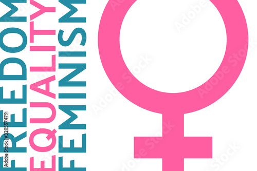 International Women's Day - 8 march and Women's History Month holiday concept. Template for background, banner, card, poster with text inscription. Vector EPS10 illustration.