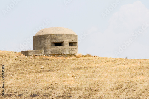 Bunker of WWII, Operation Husky, in Licata, Sicily, Italy. photo