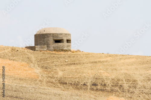 Bunker of WWII, Operation Husky, in Licata, Sicily, Italy.