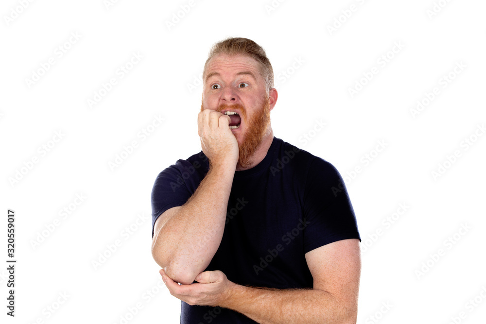 Red haired man with long beard Red haired man with long beard