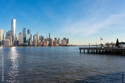Jersey City Waterfront with the Lower Manhattan New York City Skyline © James
