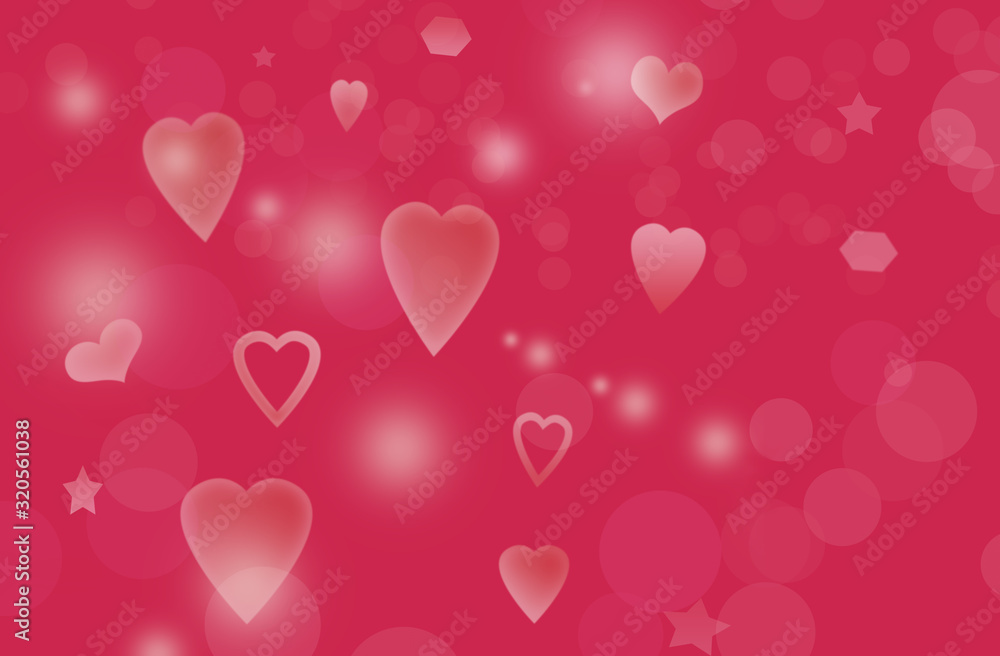 Bright abstract pink background with hearts. Happy Valentine's day Bright abstract pink background with hearts. Happy Valentine's day