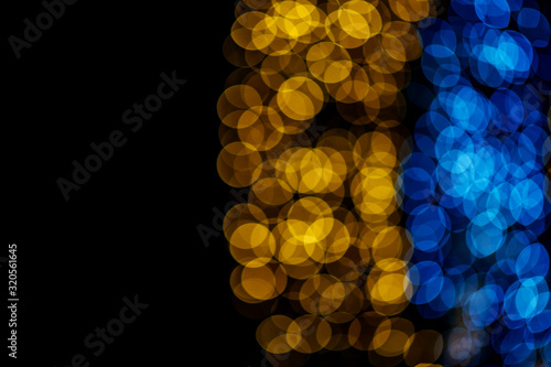 Colorful bokeh background images, oval blurred images, colorful concepts