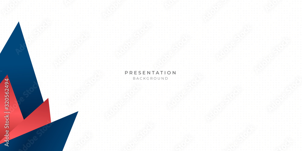 Red blue triangle abstract background for presentation design with dot pattern in white background Red blue triangle abstract background for presentation design with dot pattern in white background