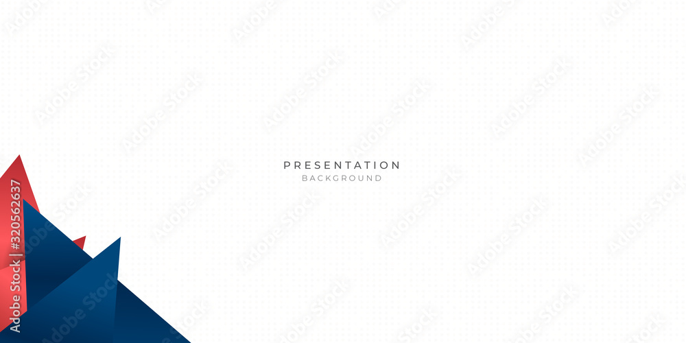 Red blue triangle abstract background for presentation design with dot pattern in white background Red blue triangle abstract background for presentation design with dot pattern in white background