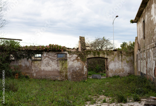Old ruined house, details