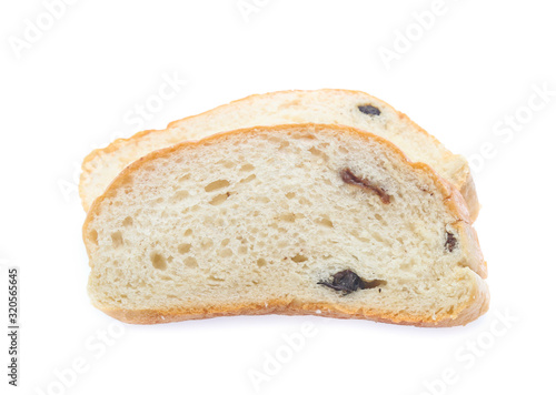 Sliced bread isolated on a white background