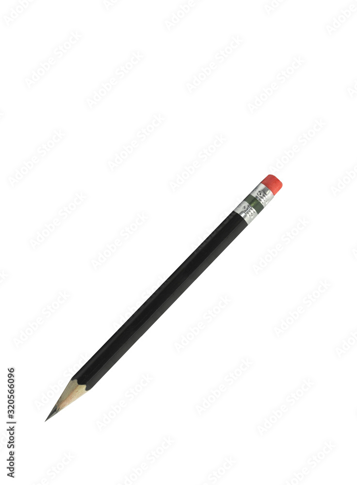 Pencil with Copy Space Isolated on a White Background. Pencil with Copy Space Isolated on a White Background.