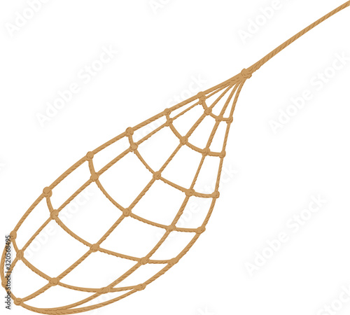 Fishing net in use