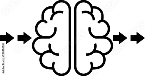 empty brain icon