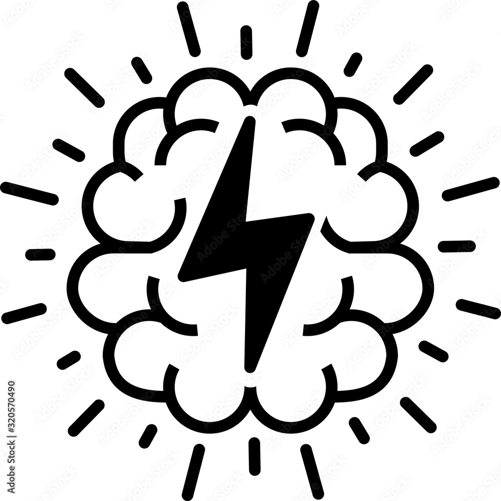 Brainstorm icon, vector illustration Brainstorm icon, vector illustration