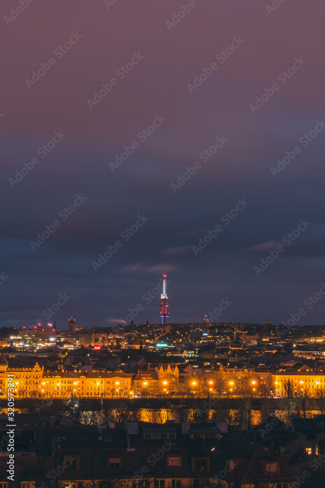 Fototapeta premium night Prague