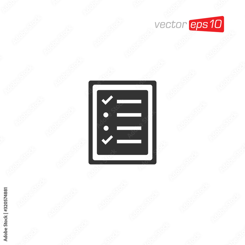 Clipboard Checklist Icon Design Vector Clipboard Checklist Icon Design Vector