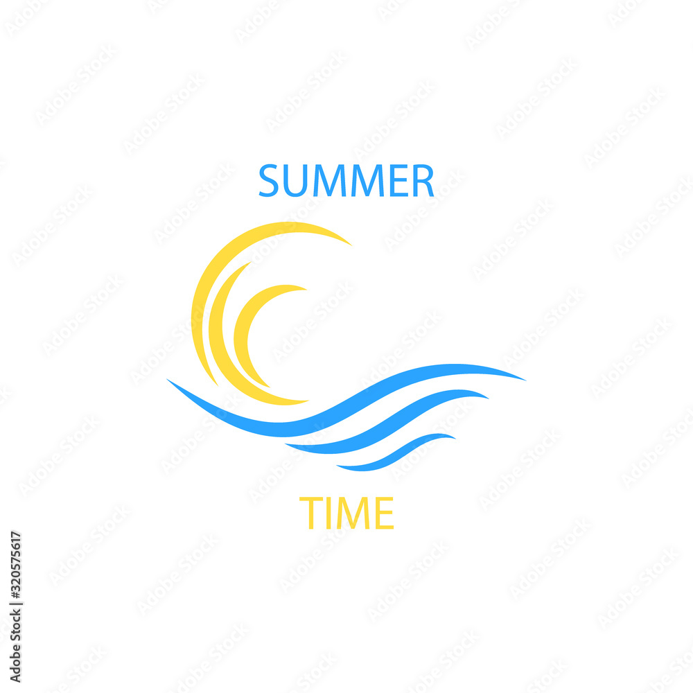 sea icons. Waves and sun decorative symbols. eps 10 sea icons. Waves and sun decorative symbols. eps 10