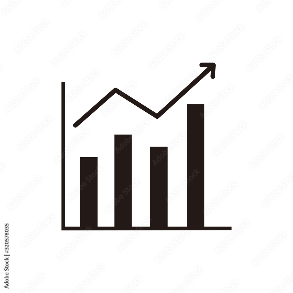 Analytics graph icon vector illustration logo template for many purpose Analytics graph icon vector illustration logo template for many purpose