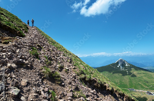 Blick vom Schwarzhorn auf das Weißhorn, Südtirol photo