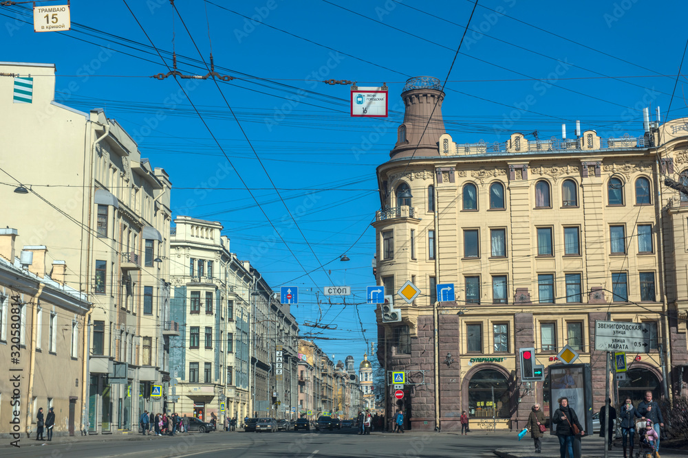 Street in Petersburg, city center