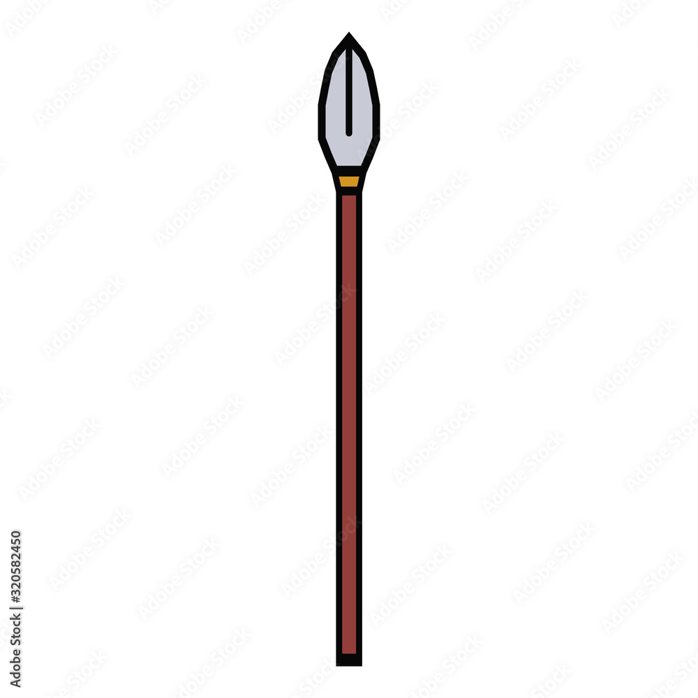 medieval weapon icon flat spear medieval weapon icon flat spear