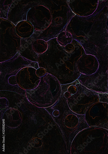 abstract fractal circle background