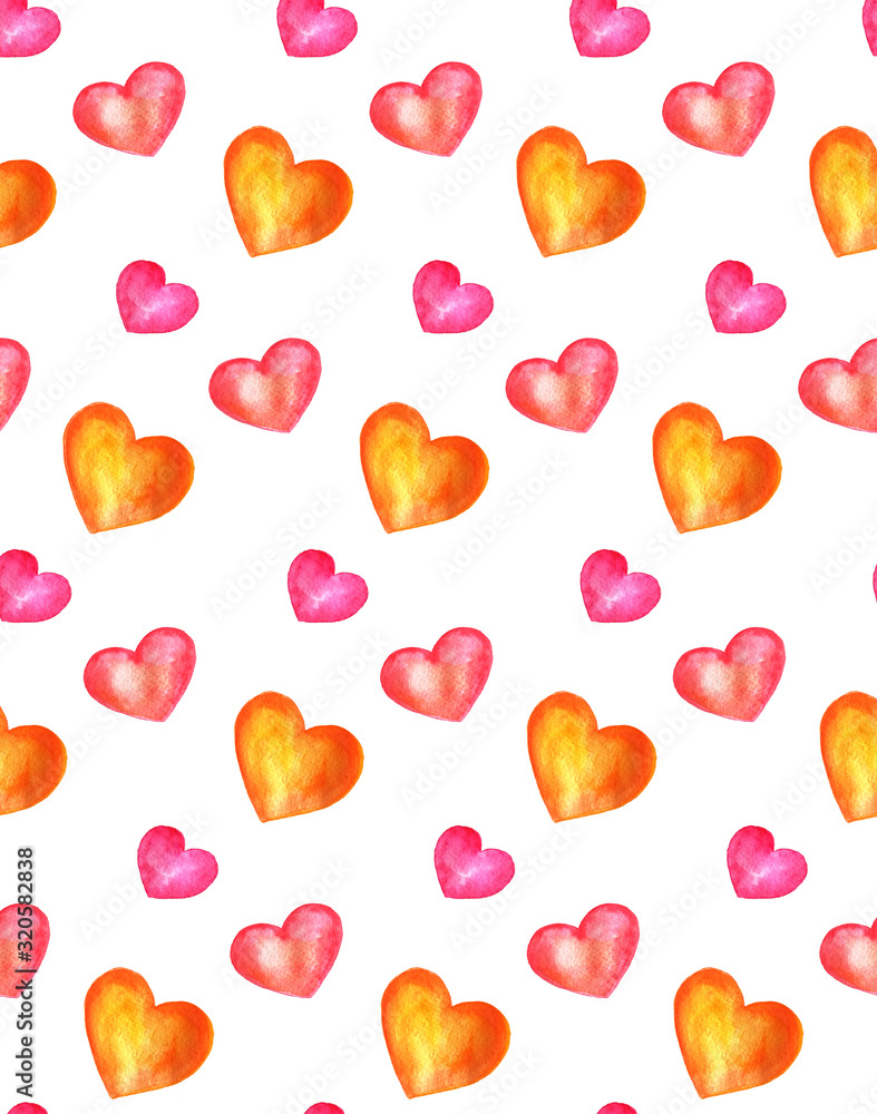 seamless pattern with hearts