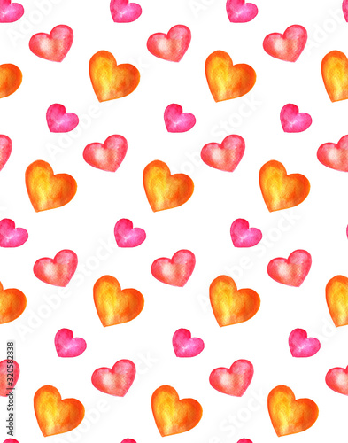 seamless pattern with hearts