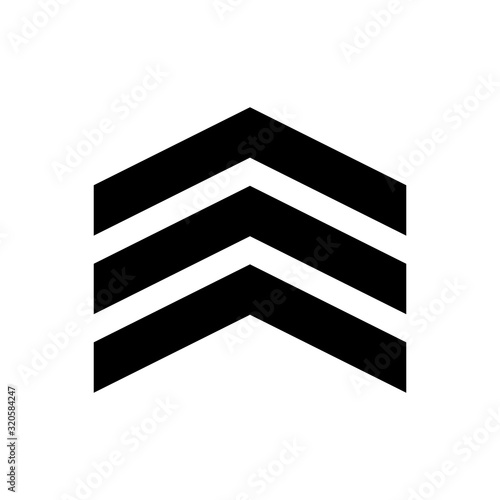 Stripe outline icon isolated. Symbol, logo illustration for mobile concept and web design. photo
