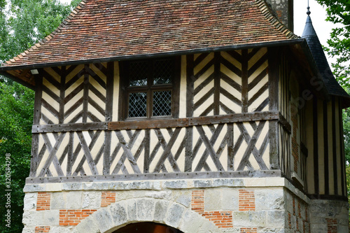 Crevecoeur en Auge; France - august 8 2019 : historical castle photo