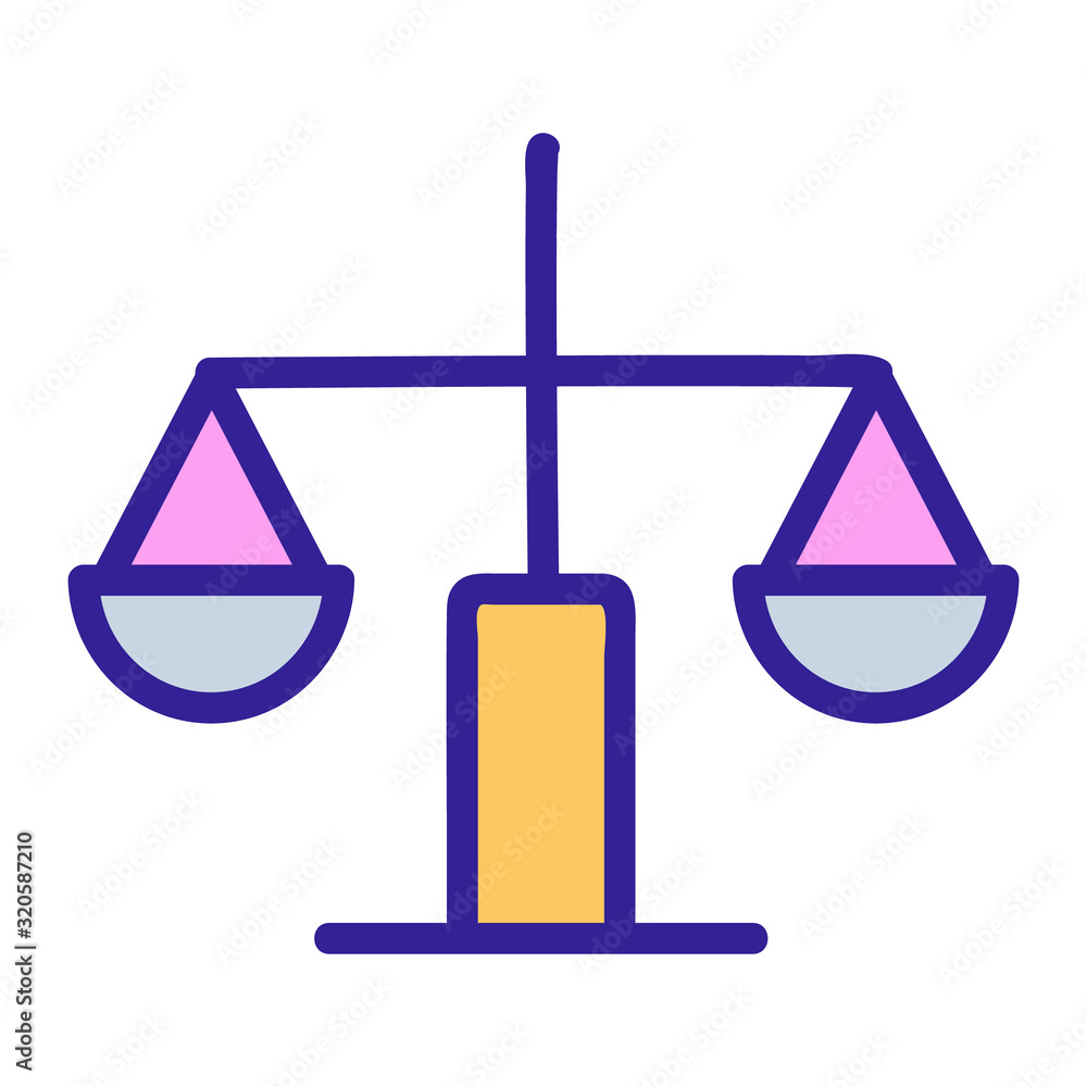 chemical scales icon vector. A thin line sign. Isolated contour symbol illustration chemical scales icon vector. A thin line sign. Isolated contour symbol illustration