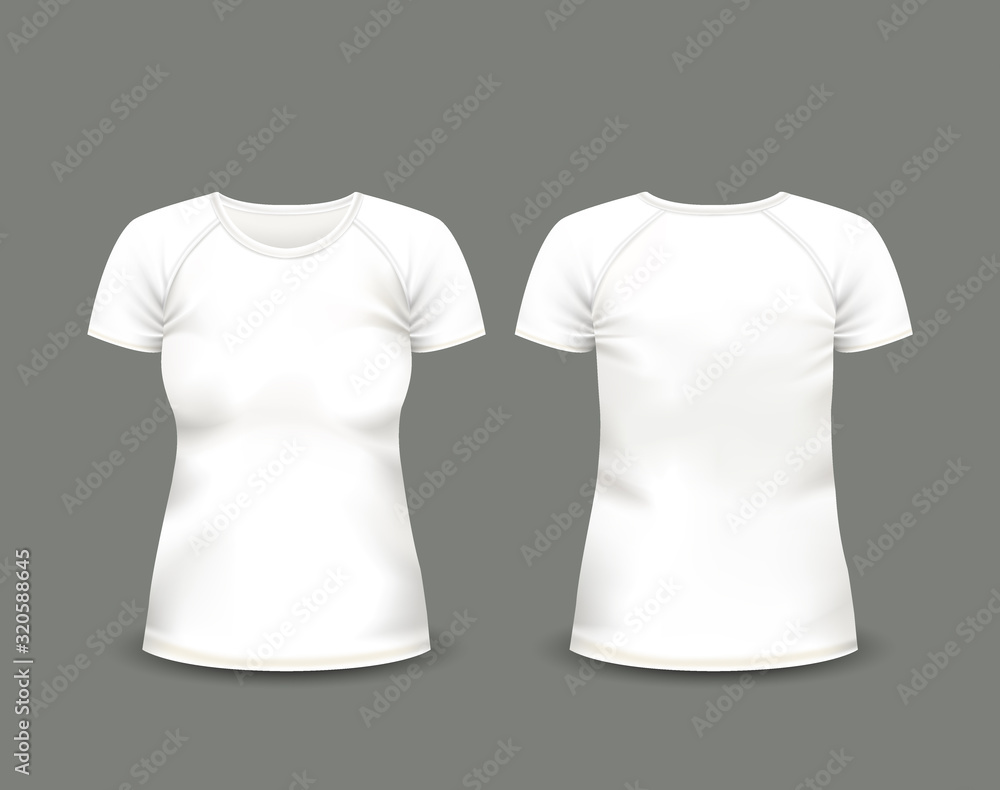 White raglan t-shirt. Vector template. White raglan t-shirt. Vector template.