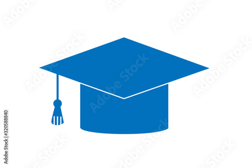Education cap icon, Graduate Cap Icon Vector